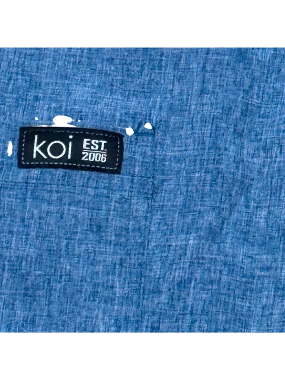 Koi Basics XL Blue Drawstring Elastic Waist Nursing Scrub Pants Pockets NEW - Picture 3 of 14